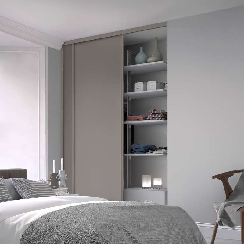 2 Classic Pebble grey frame and Panel doors
