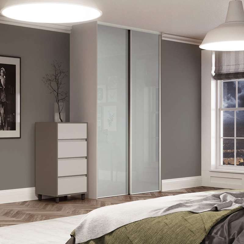 Heritage Platinum white frame & Artic white panel doors