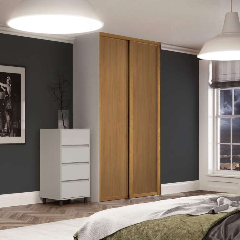 Shaker Oak effect frame and Panel 2 door kit