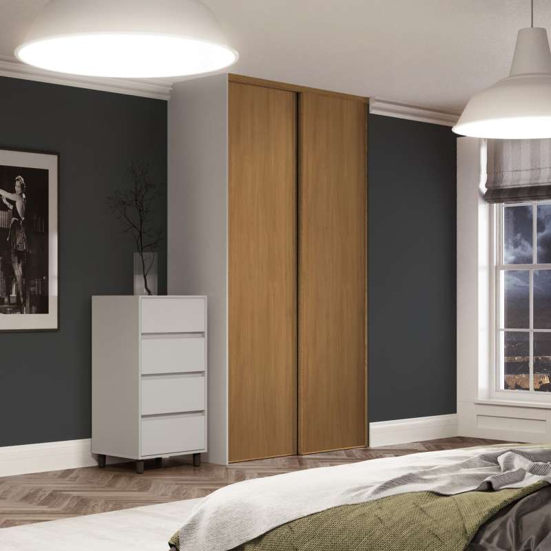 2 Classic Oak frame and Panel doors
